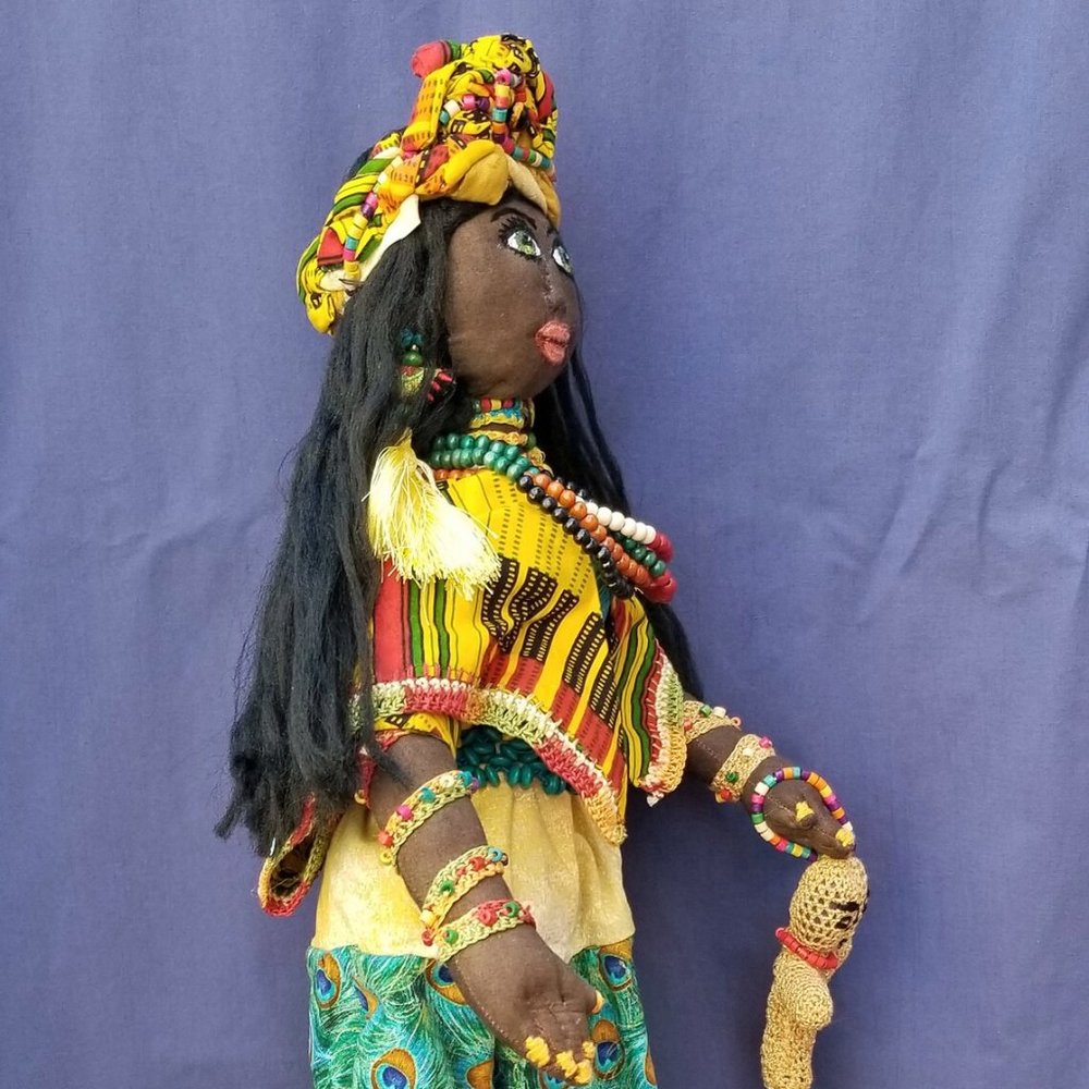 African Girl in tribal costume
